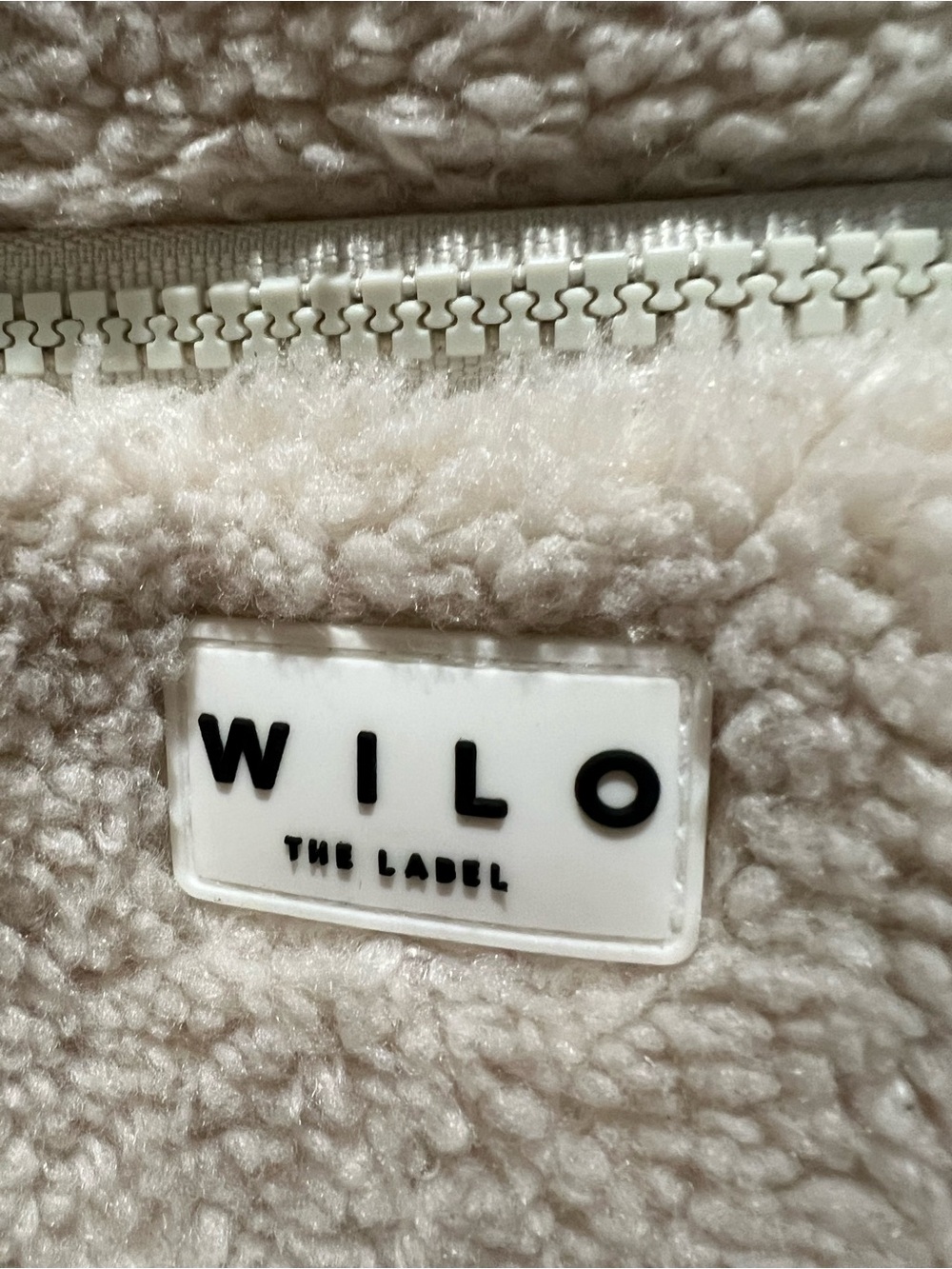 WILO Cozy Cream Sherpa Backpack - Plush Women's Daypack - Picture 2 of 6